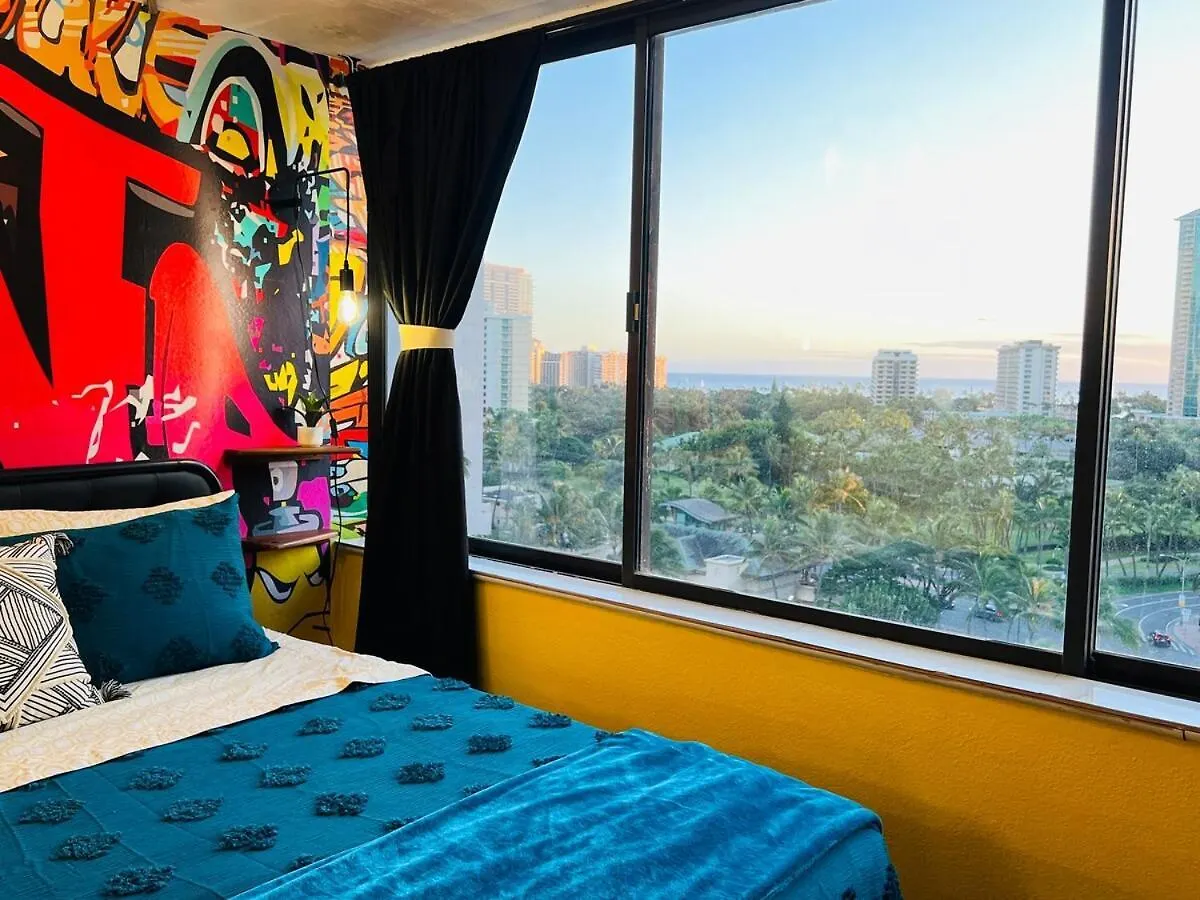 Ocean View Art Inspired Loft Apartment Honolulu